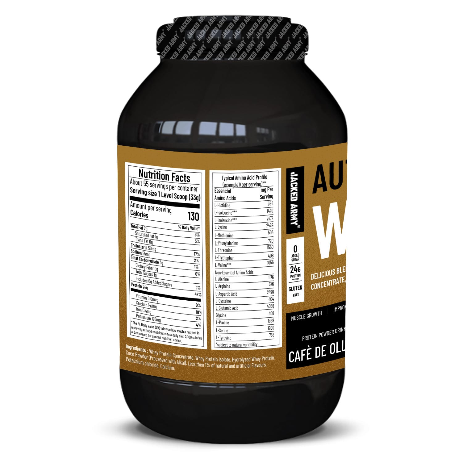 Authentic whey protein (Blend of concentrate , Isolate and Hydrolyzed) - Image 3