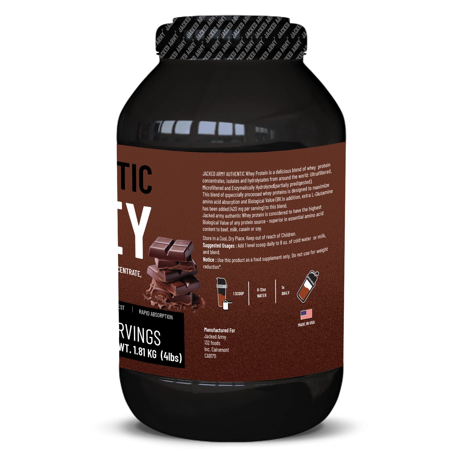 Authentic whey protein (Blend of concentrate , Isolate and Hydrolyzed) - Image 4