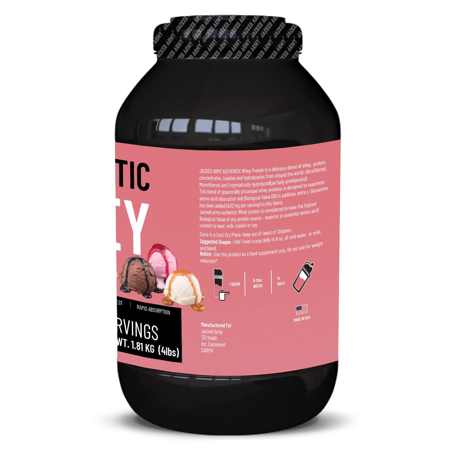 Authentic whey protein (Blend of concentrate , Isolate and Hydrolyzed) - Image 6